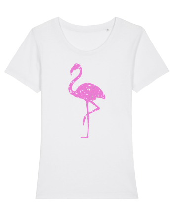 Pink Flamingo White