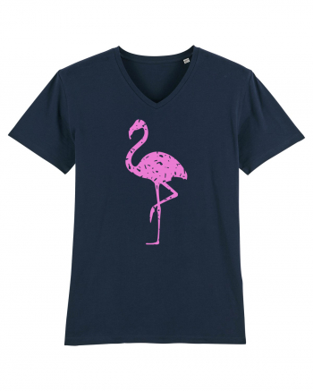Pink Flamingo French Navy