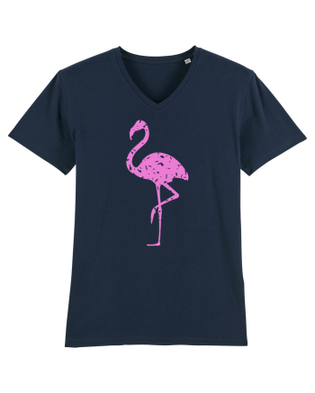 Pink Flamingo French Navy