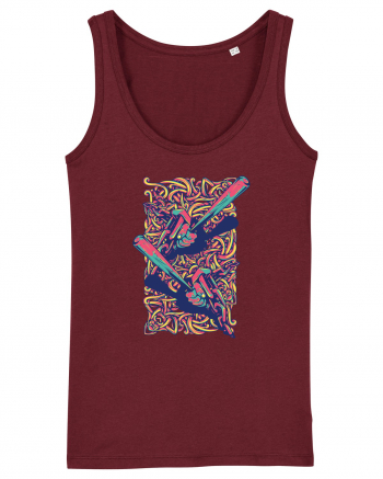 Graffiti Baseball Burgundy