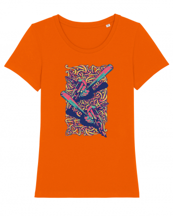 Graffiti Baseball Bright Orange