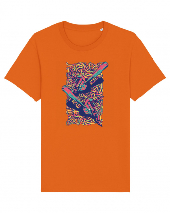 Graffiti Baseball Bright Orange