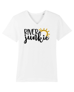 River junkie Tricou mânecă scurtă guler V Bărbat Presenter