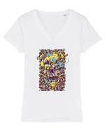 Graffiti Monster Tricou mânecă scurtă guler V Damă Evoker