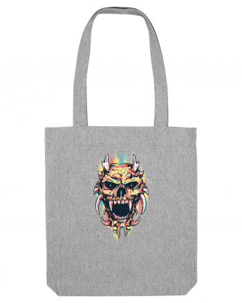 Demon Skull Heather Grey