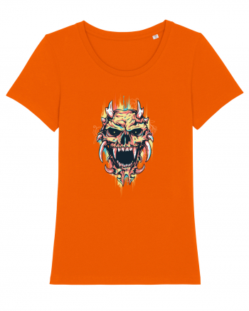 Demon Skull Bright Orange