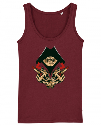 Illuminati Skull Burgundy