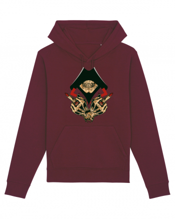 Illuminati Skull Burgundy