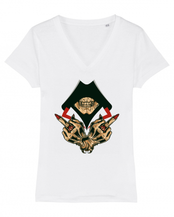 Illuminati Skull White