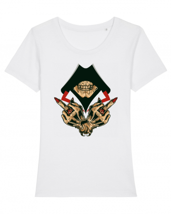 Illuminati Skull White