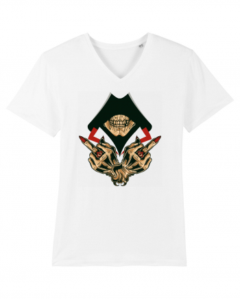 Illuminati Skull White