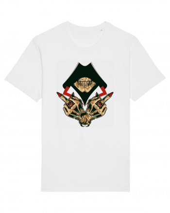 Illuminati Skull White