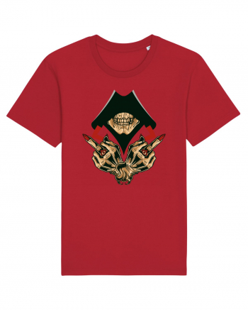 Illuminati Skull Red