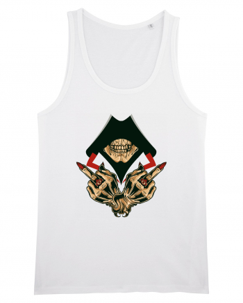 Illuminati Skull White