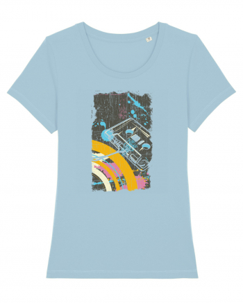 Retro Vintage Classic Cassette Sky Blue