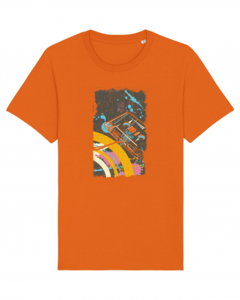 Retro Vintage Classic Cassette Bright Orange