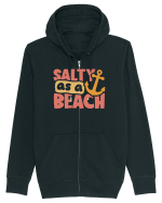 Salty as a beach Hanorac cu fermoar Unisex Connector