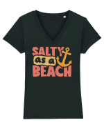 Salty as a beach Tricou mânecă scurtă guler V Damă Evoker