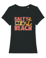 Salty as a beach Tricou mânecă scurtă guler larg fitted Damă Expresser