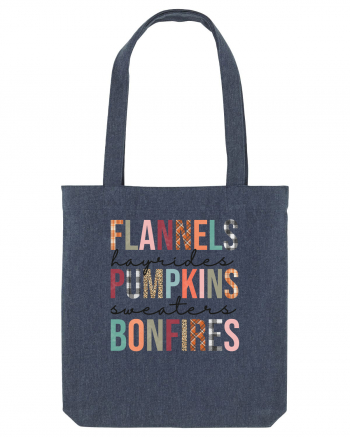 Flannels Pumpkins Bonfires Midnight Blue