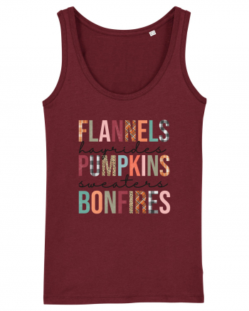 Flannels Pumpkins Bonfires Burgundy