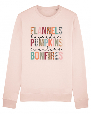 Flannels Pumpkins Bonfires Candy Pink