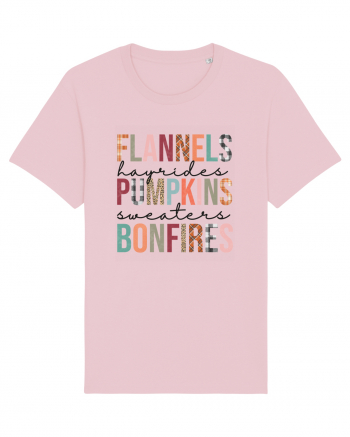 Flannels Pumpkins Bonfires Cotton Pink