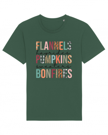 Flannels Pumpkins Bonfires Bottle Green