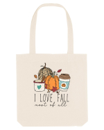 I Love Fall Sacoșă textilă