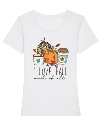 I Love Fall White