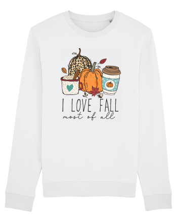 I Love Fall White