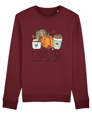I Love Fall Burgundy