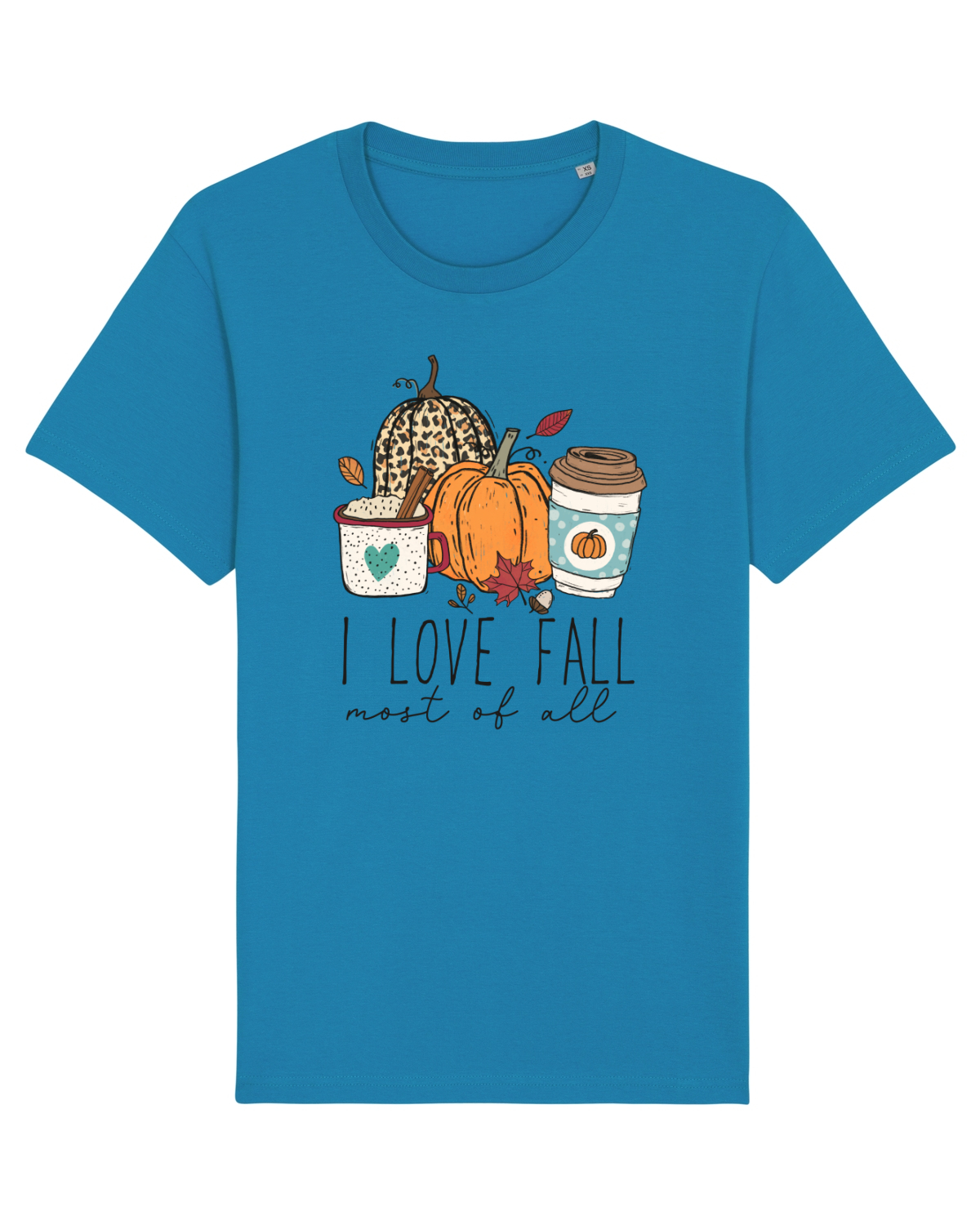 Tricou mânecă scurtă Unisex Rocker Azur