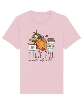 I Love Fall Cotton Pink