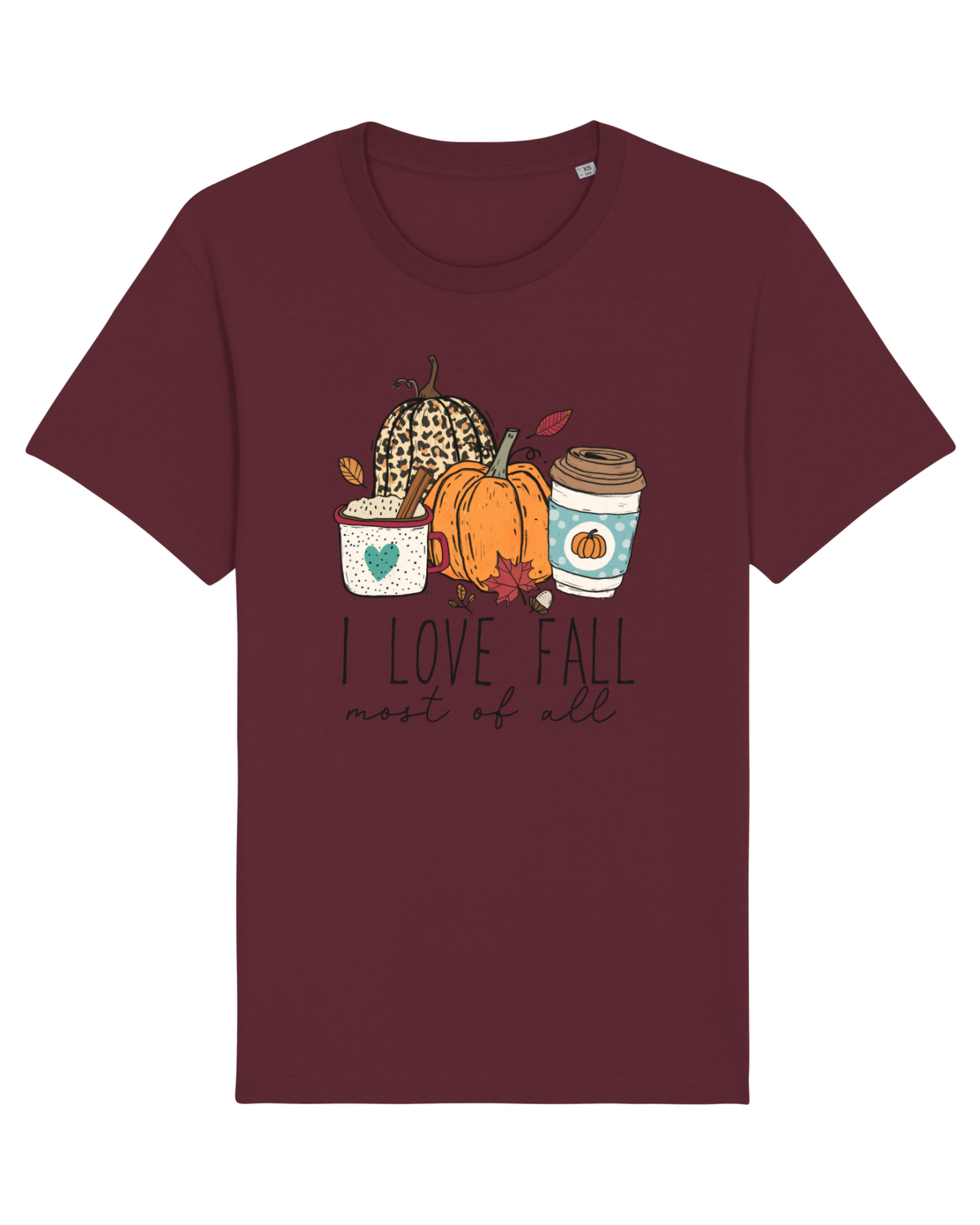 Tricou mânecă scurtă Unisex Rocker Burgundy