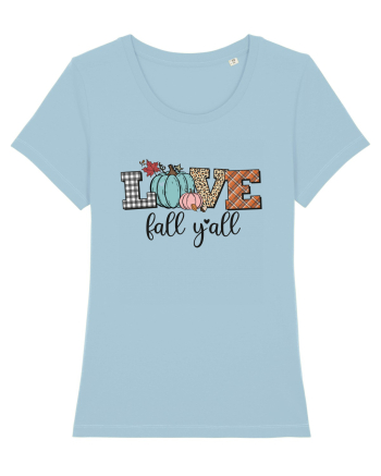 Love Fall Y'all Sky Blue