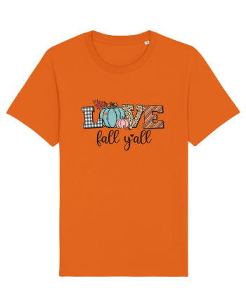 Love Fall Y'all Bright Orange