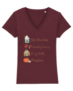 My Fall Costume Tricou mânecă scurtă guler V Damă Evoker