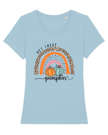 Pumpkin Rainbow Sky Blue