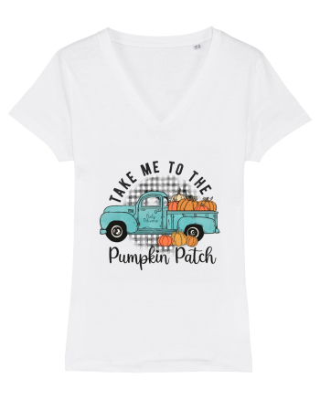 Take Me To The Pumpkin Patch White