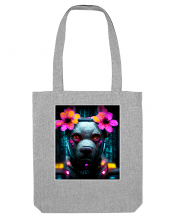 cyber punk dog Heather Grey