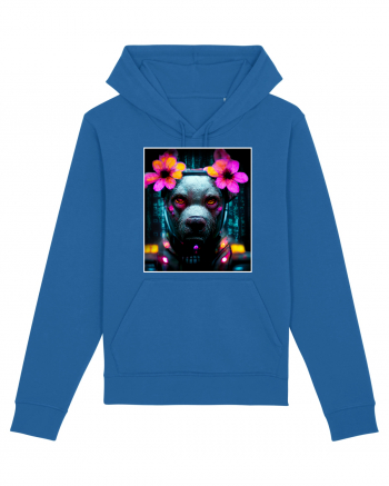 cyber punk dog Royal Blue