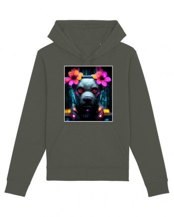 cyber punk dog Khaki