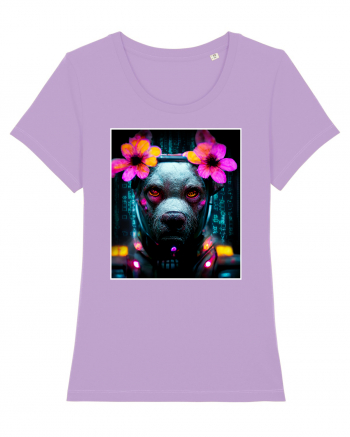 cyber punk dog Lavender Dawn