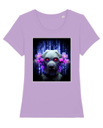 matrix dog Tricou mânecă scurtă guler larg fitted Damă Expresser