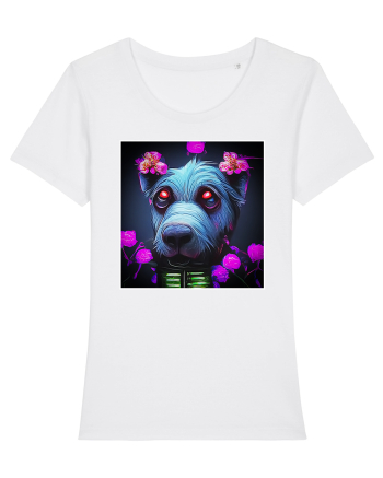 stylizeted dog White