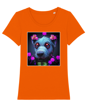 stylizeted dog Bright Orange