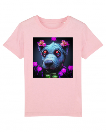 stylizeted dog Cotton Pink