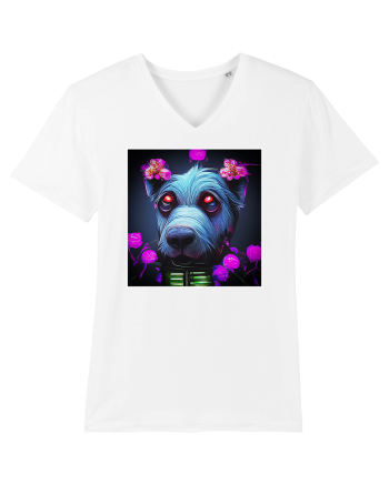 stylizeted dog White