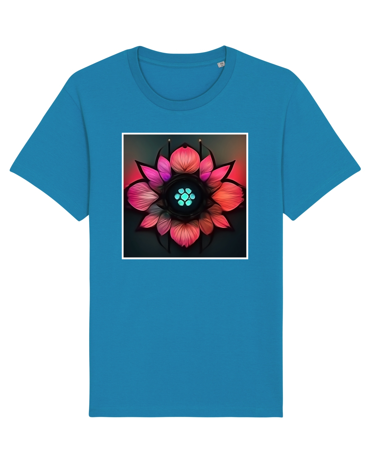 Tricou mânecă scurtă Unisex Rocker Azur